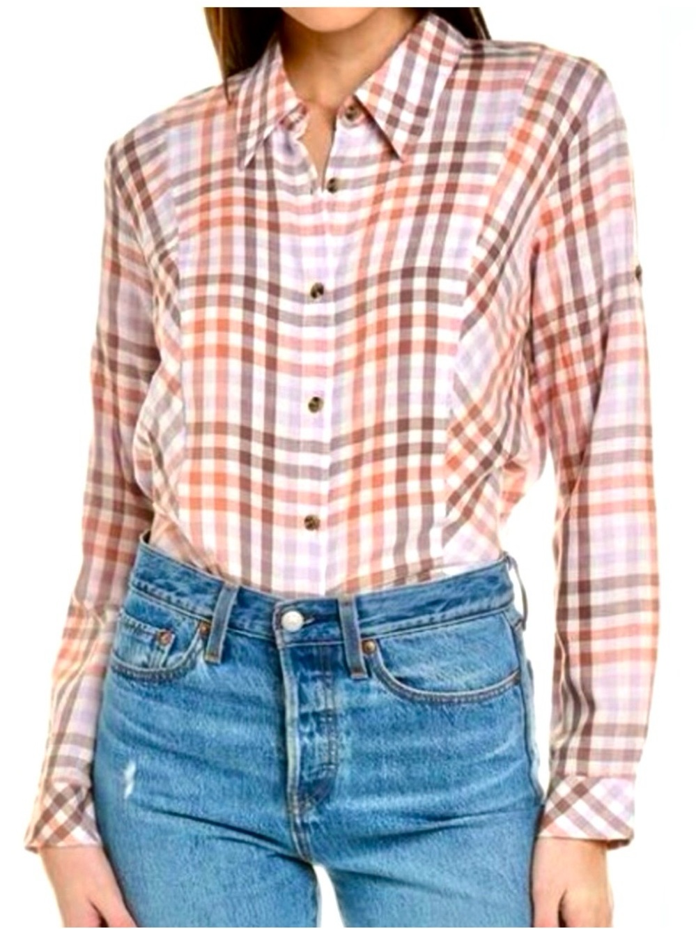 CAbi Legacy Plaid Button-Down Shirt